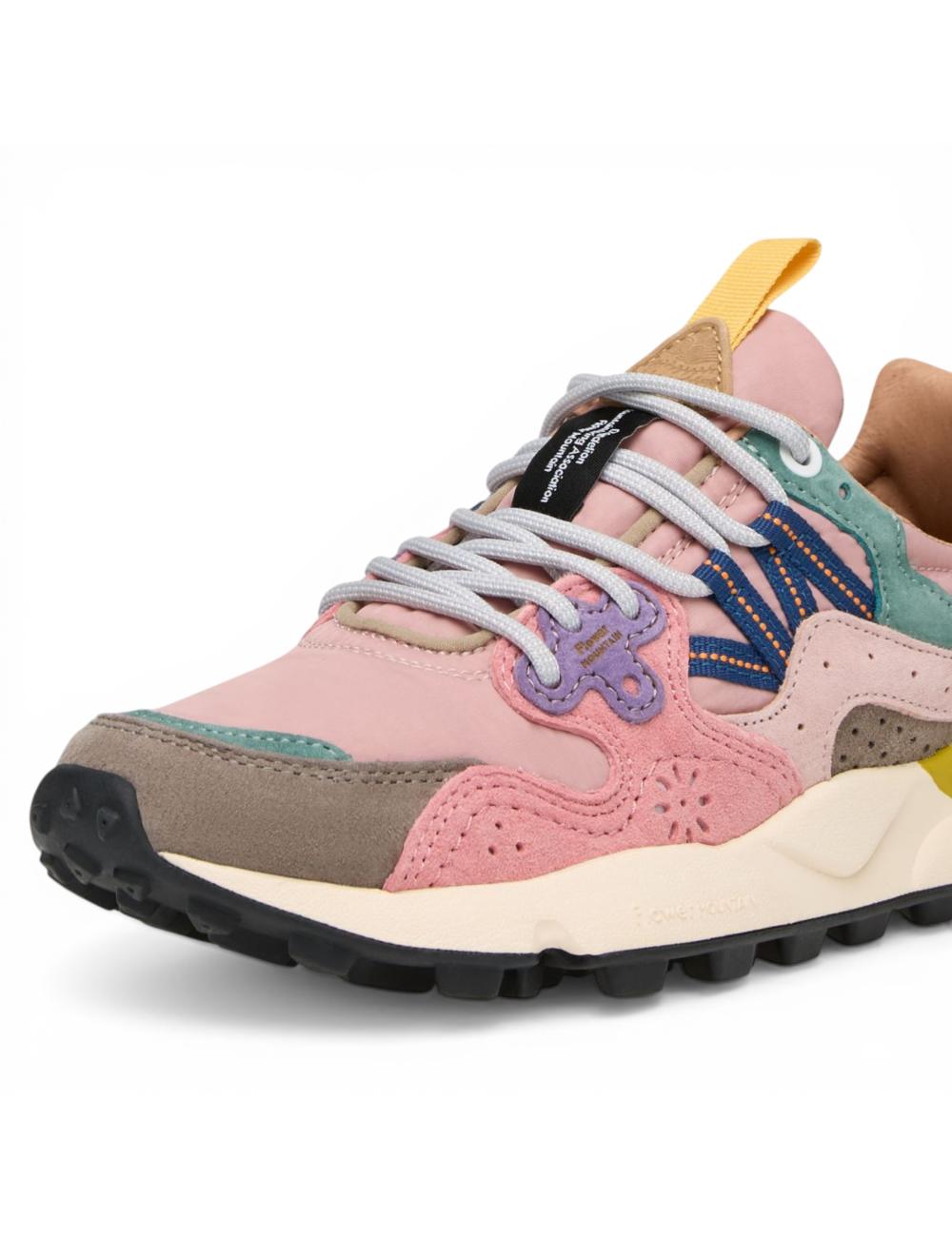 Flower Mountain sneakers Yamano 3 grey, cipria, light pink