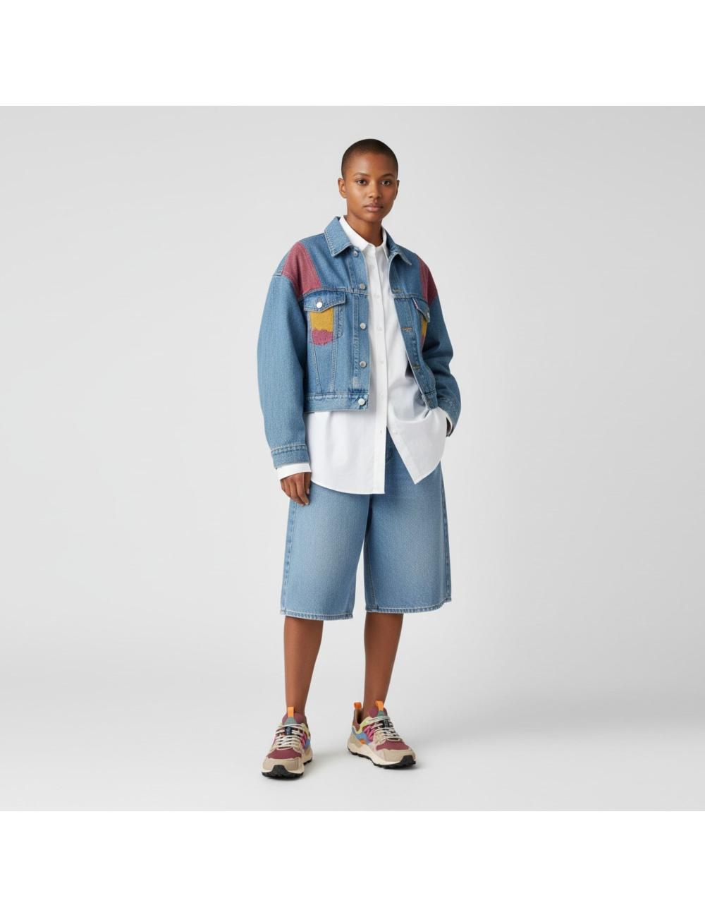 Flower Mountain sneakers Yamano 3 light taupe, brown, azure