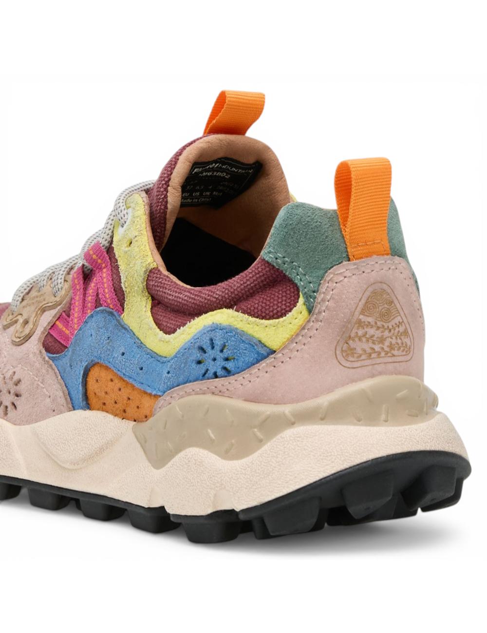 Flower Mountain sneakers Yamano 3 light taupe, brown, azure