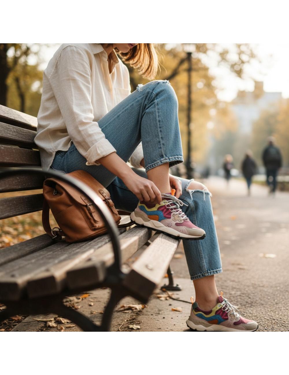 Flower Mountain Sneakers Donna Yamano 3 Cipria Magenta