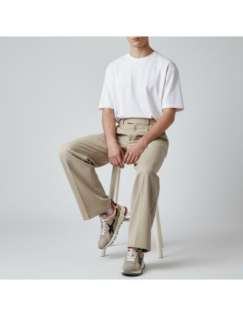 W6YZ sneakers running Breeze 3-M beige nero rosso