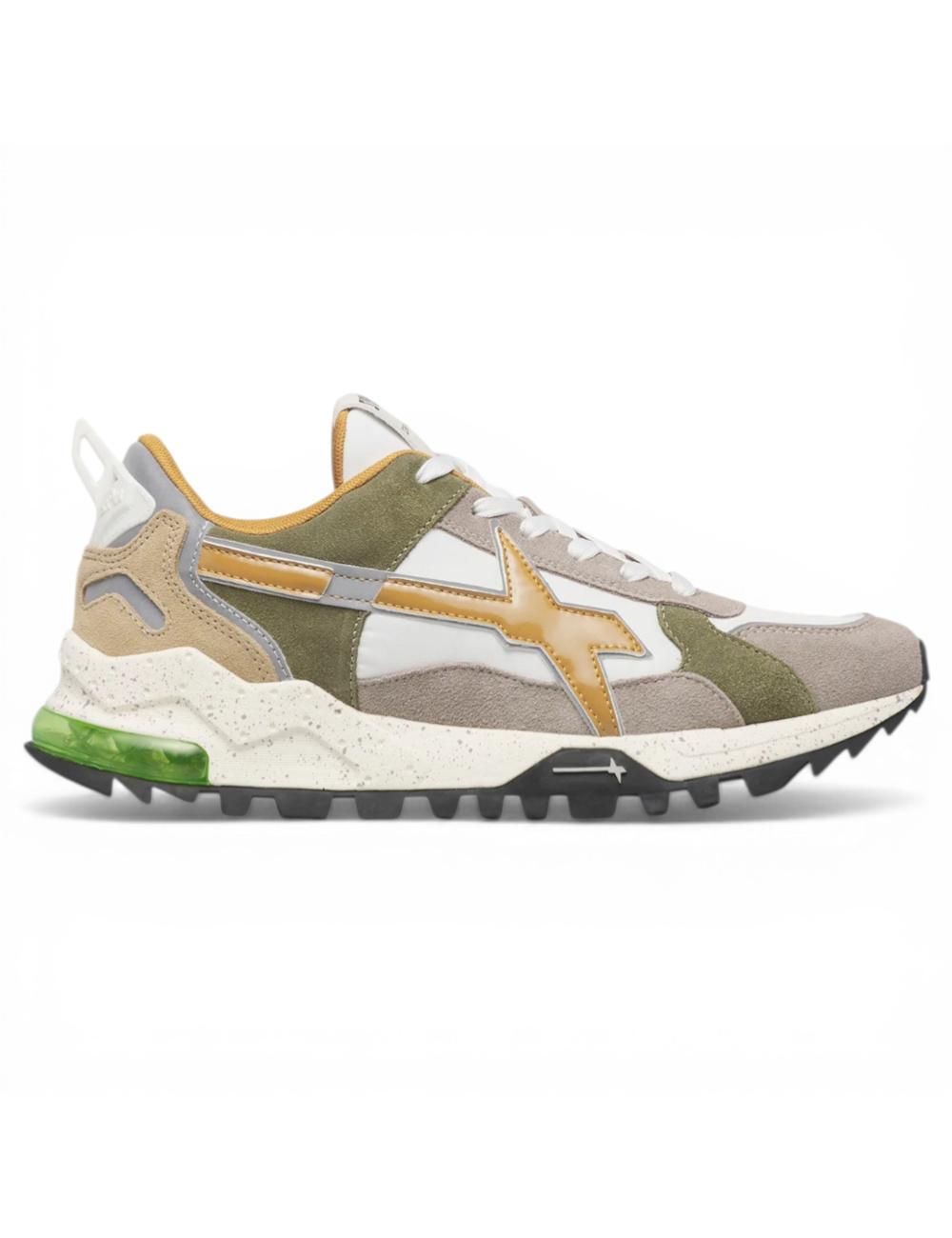 W6YZ sneakers running Breeze 3-M beige verde bianco