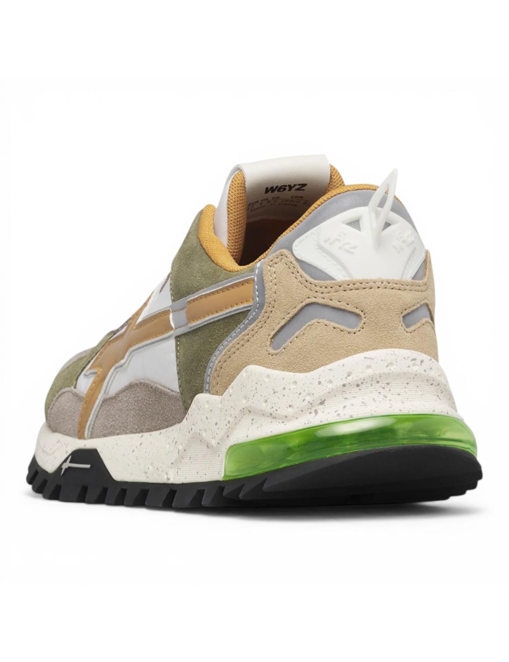 W6YZ sneakers running Breeze 3-M beige verde bianco