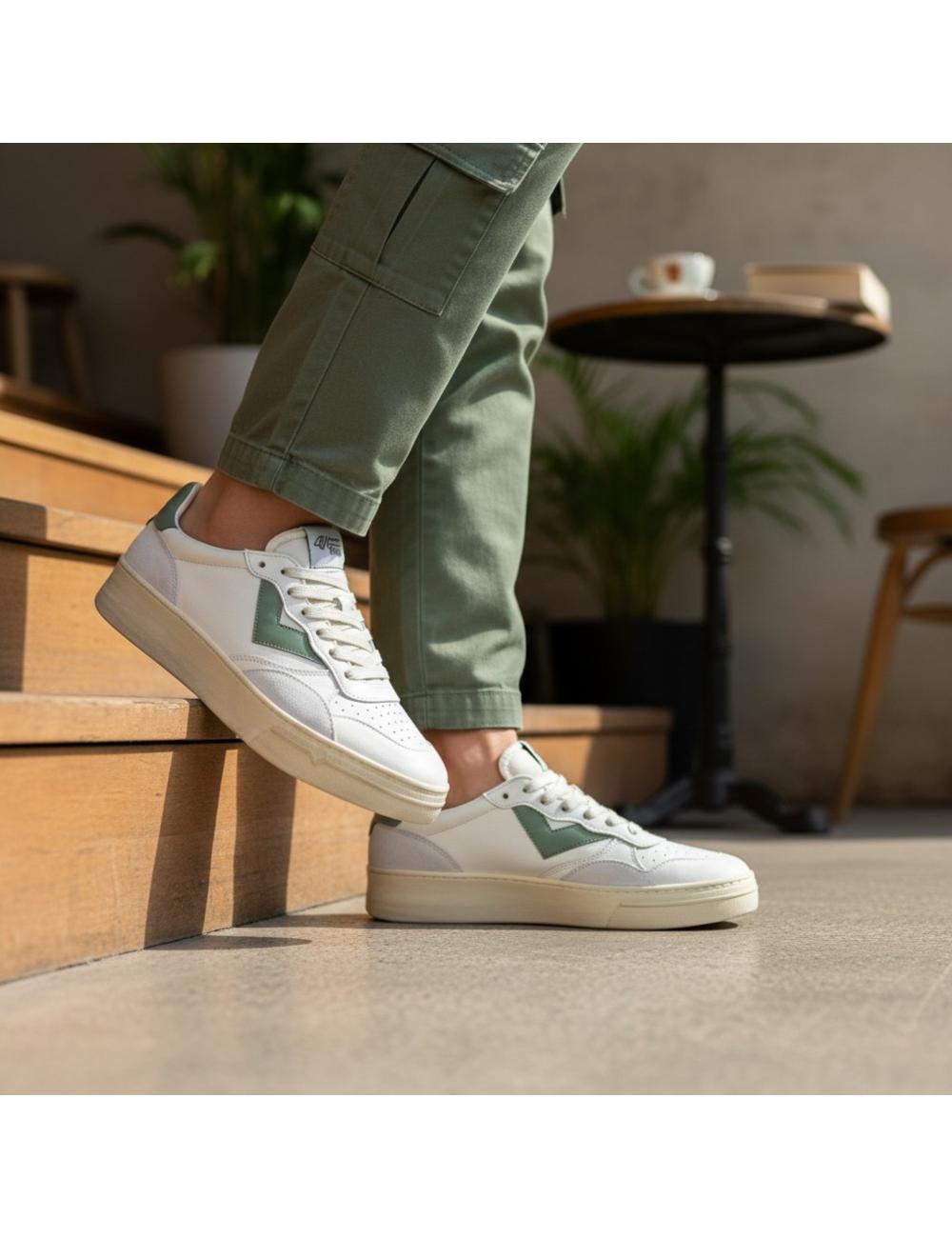 4B12 sneakers basse uomo Hyper bianco verde