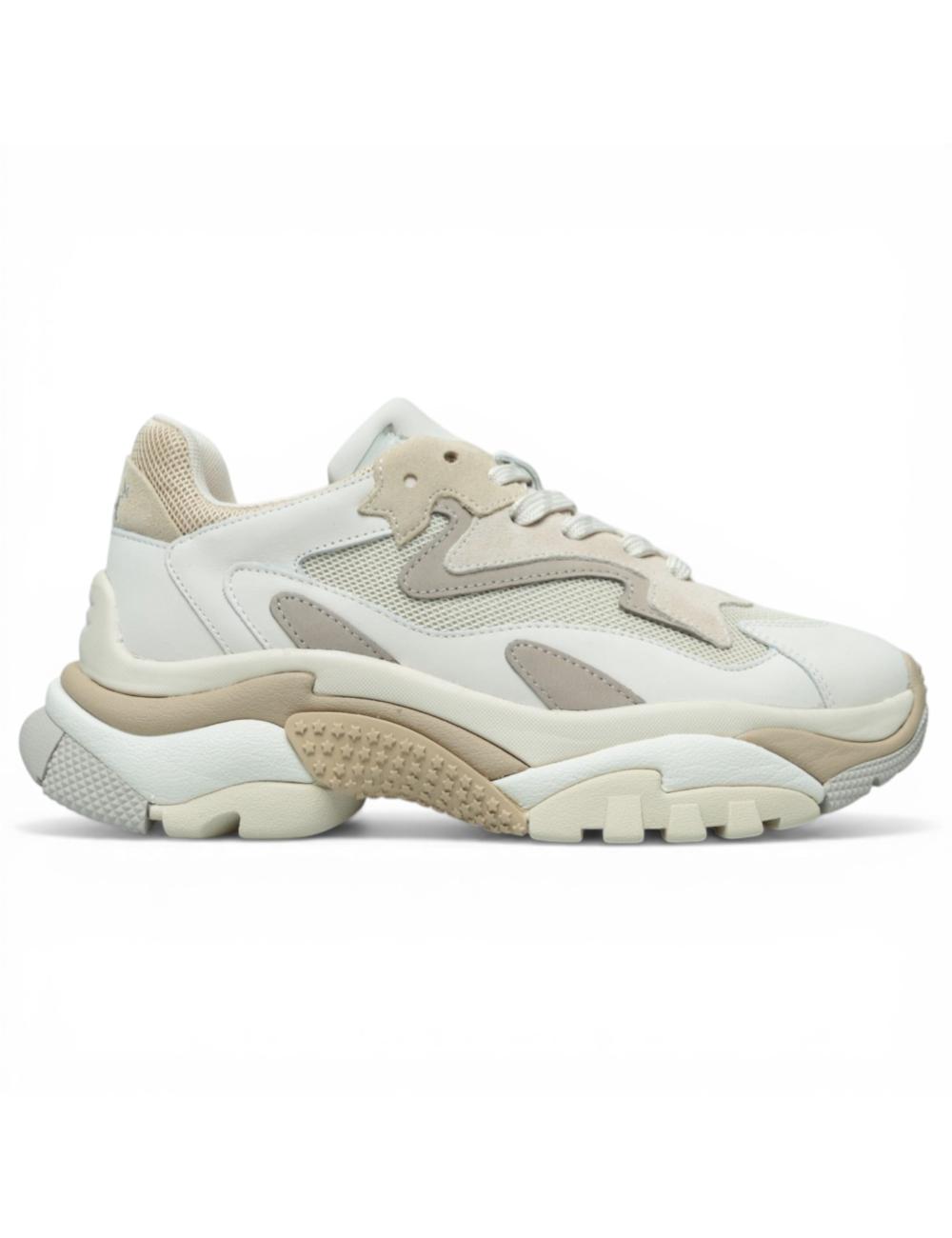Ash Addict running sneakers white beige