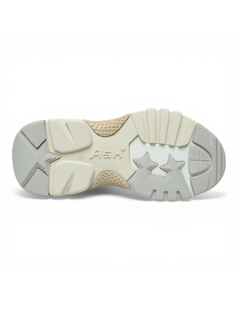 Ash Addict running sneakers white beige