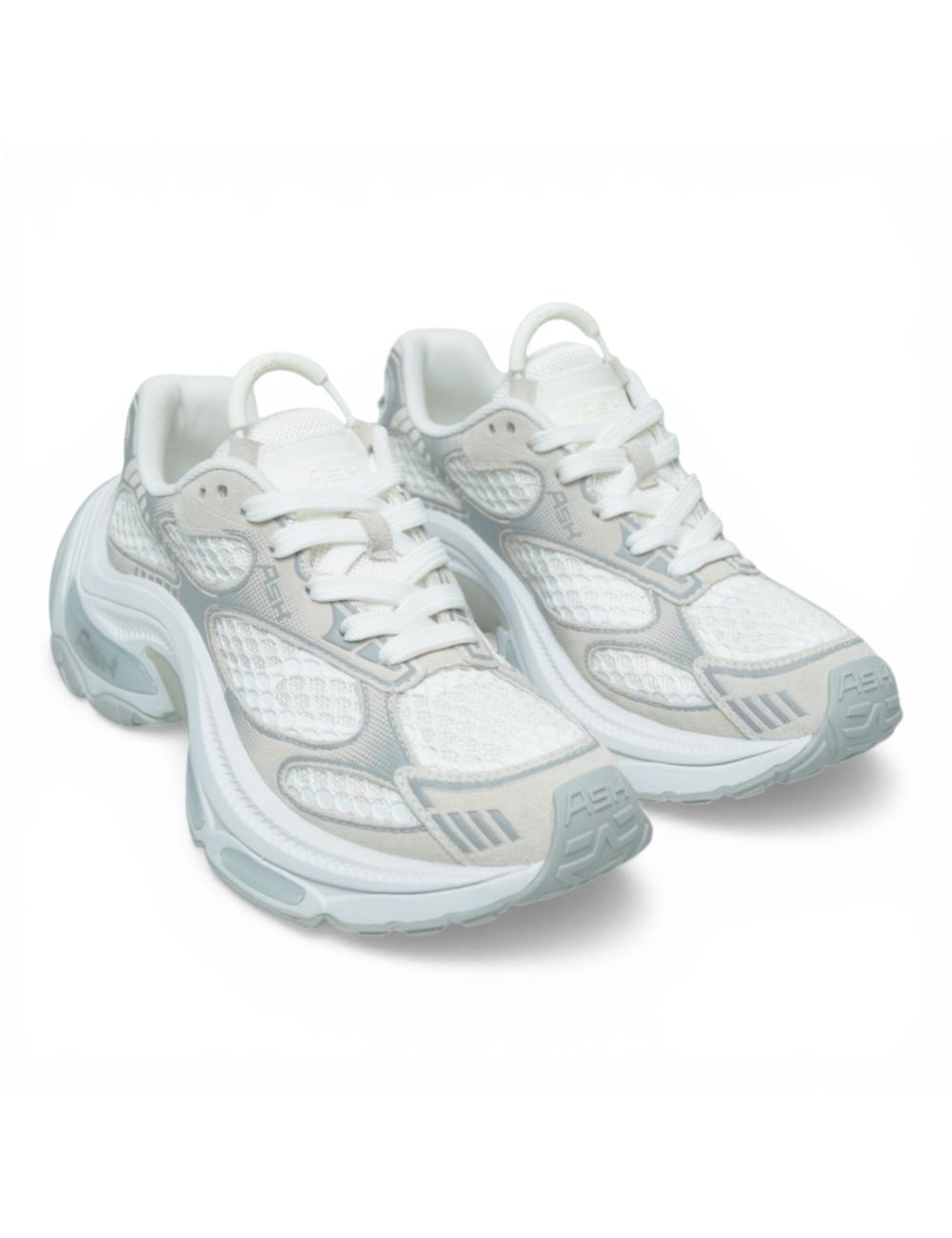 Ash sneakers running Dragon ice white