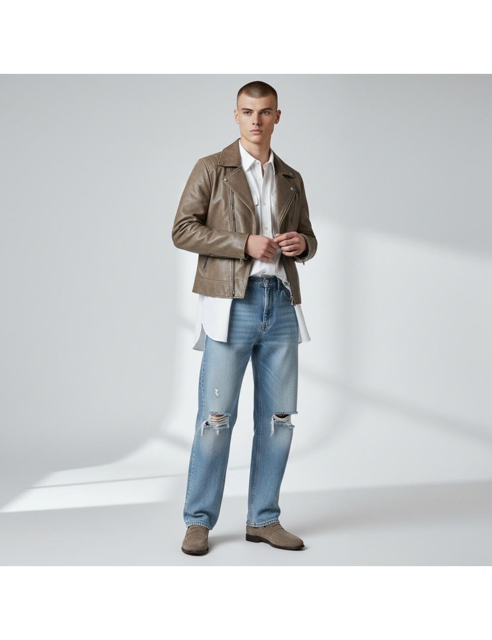 Enry Hobb's Amalfi men's loafer mud