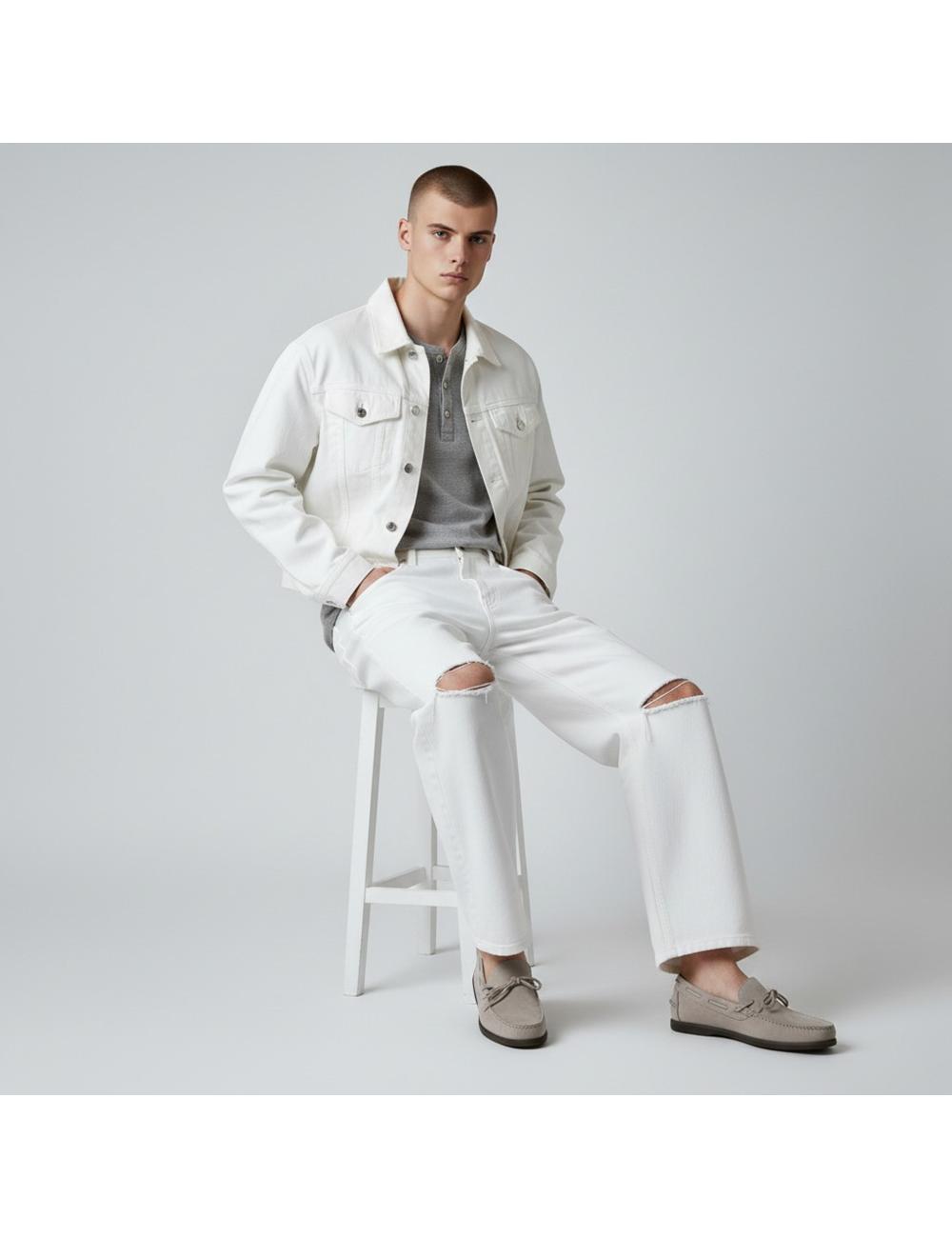 Enry Hobb's mocassino grigio uomo Amalfi