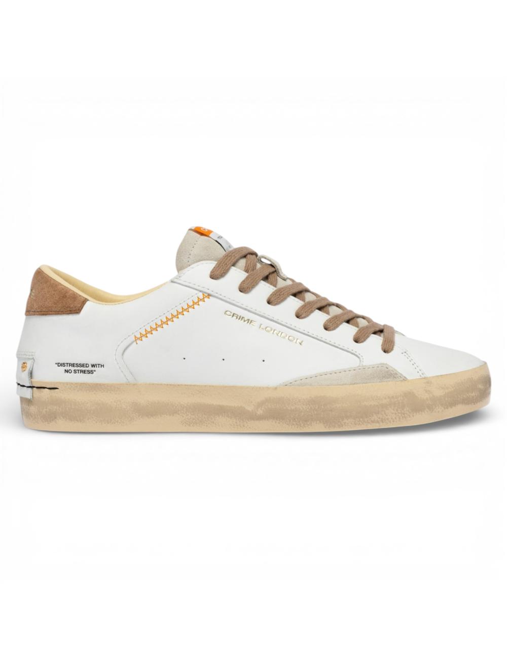 Crime London Sneakers basse uomo Distressed Saddle