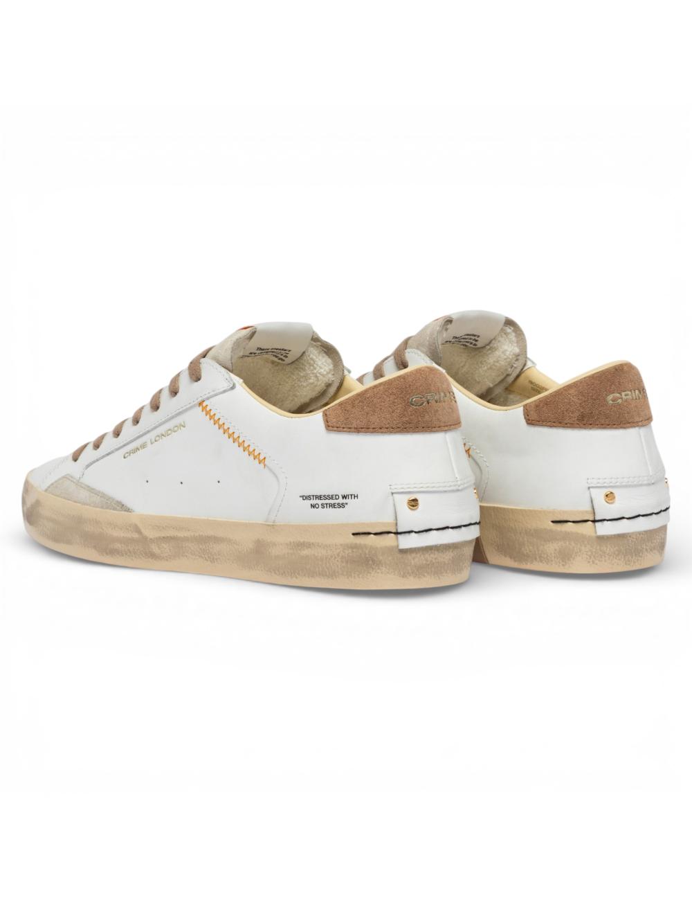 Crime London Sneakers basse uomo Distressed Saddle