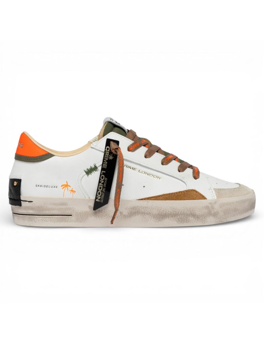 Crime London Sneakers Uomo SK8 Deluxe Amber Tangerine