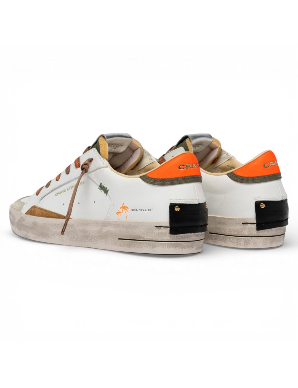 Crime London Sneakers Uomo SK8 Deluxe Amber Tangerine