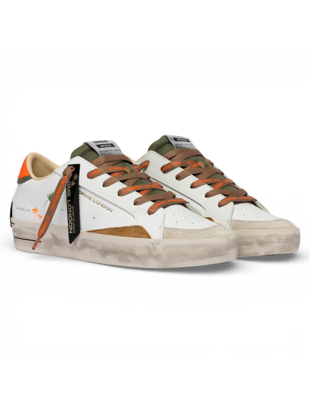 Crime London Sneakers Uomo SK8 Deluxe Amber Tangerine