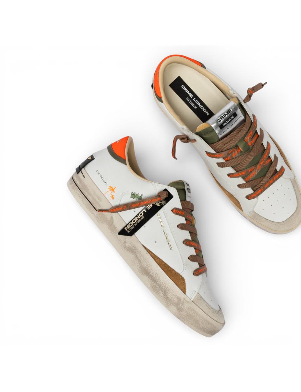 Crime London Sneakers Uomo SK8 Deluxe Amber Tangerine