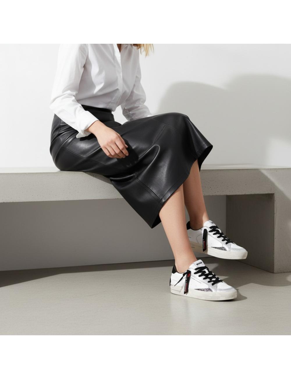 Crime London Sneakers donna SK8 Deluxe Black Whisper