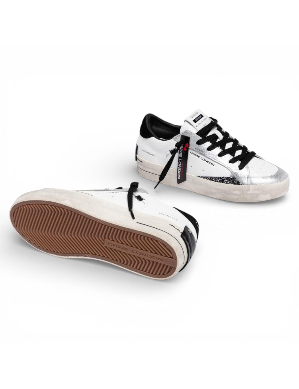 Crime London Sneakers donna SK8 Deluxe Black Whisper