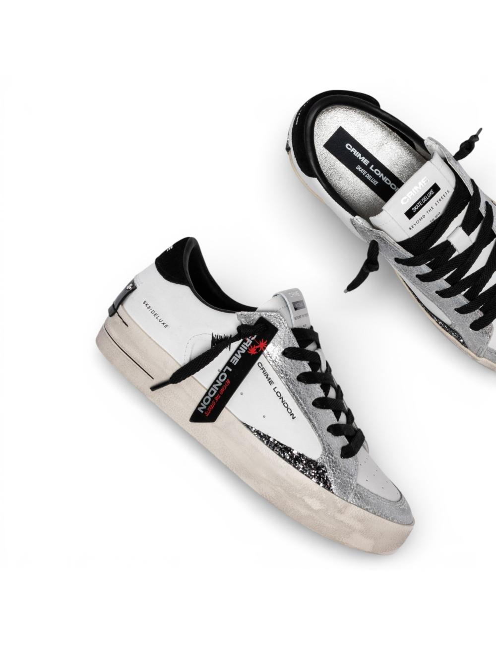 Crime London Sneakers donna SK8 Deluxe Black Whisper