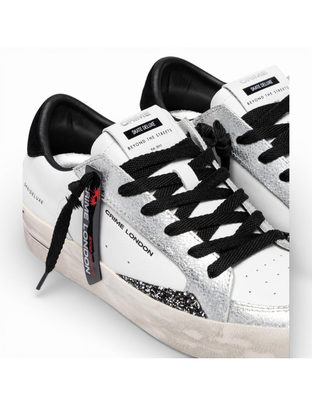 Crime London Sneakers donna SK8 Deluxe Black Whisper