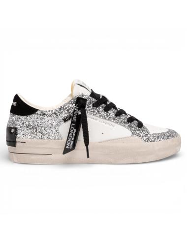Crime London SK8 Deluxe Metallic Silver