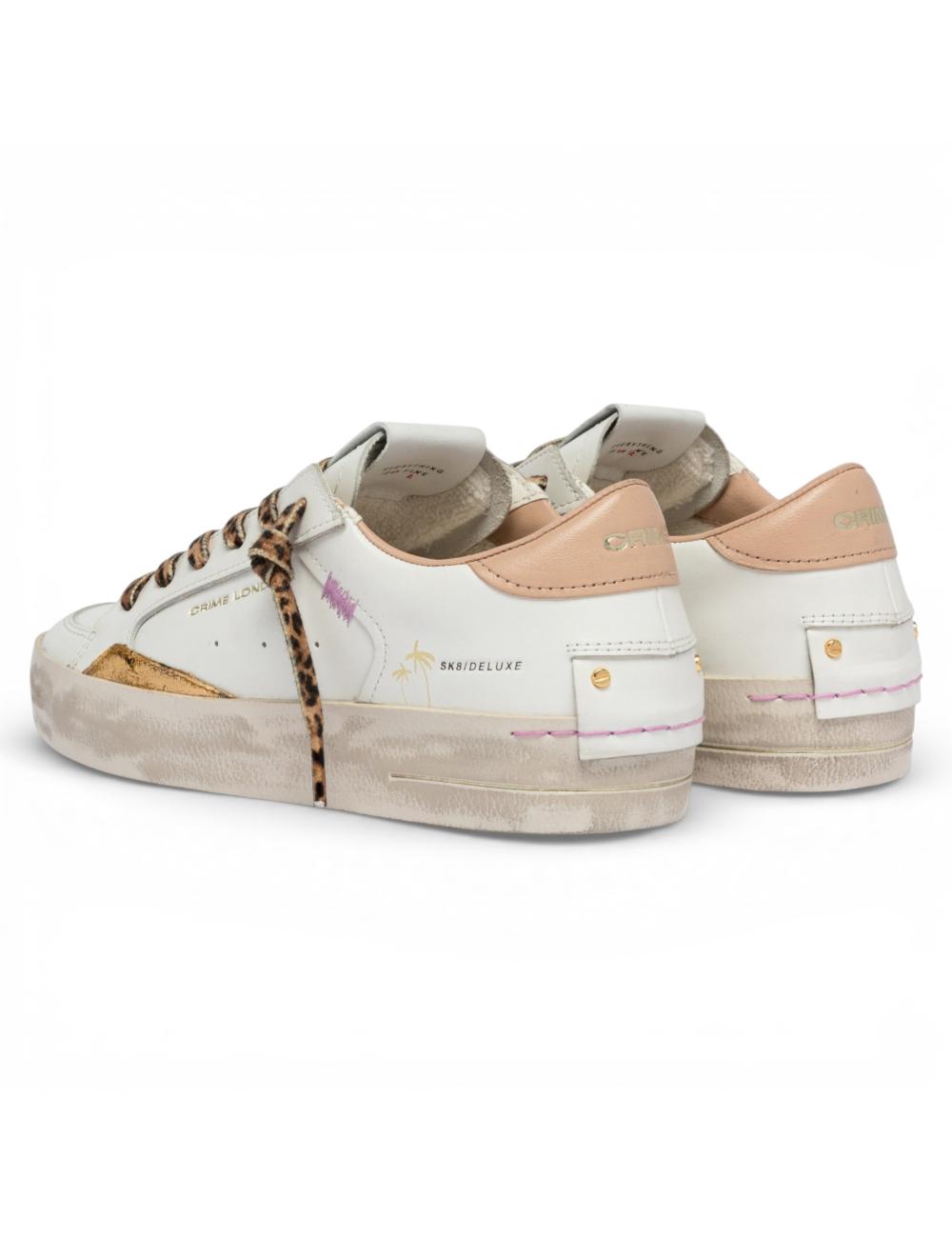 Crime London SK8 Deluxe Savage White
