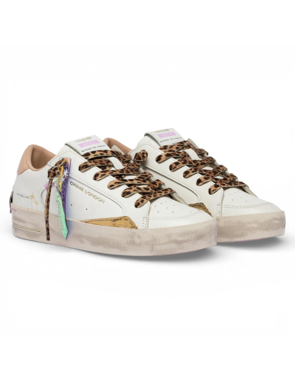 Crime London sneakers SK8 Deluxe Savage White