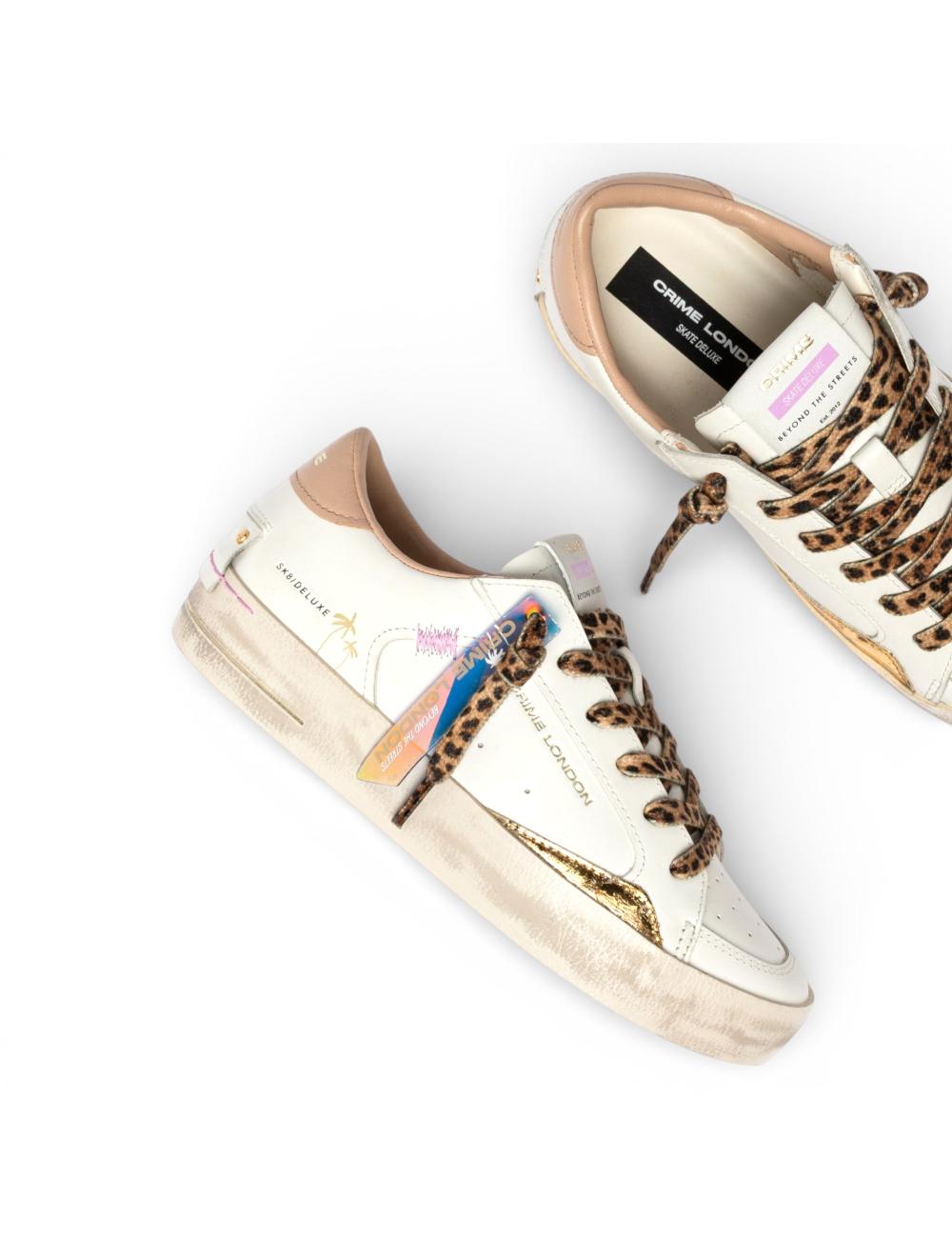 Crime London sneakers SK8 Deluxe Savage White