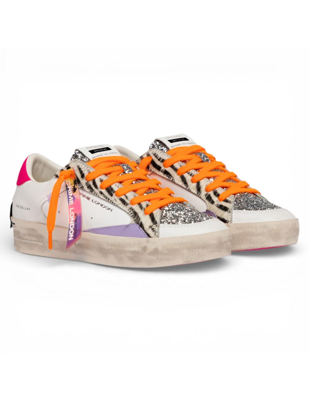 Crime London sneakers SK8 Deluxe Tropical Zebra