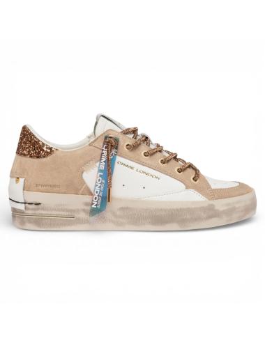 Crime London SK8 Deluxe Wedge Champagne Dust