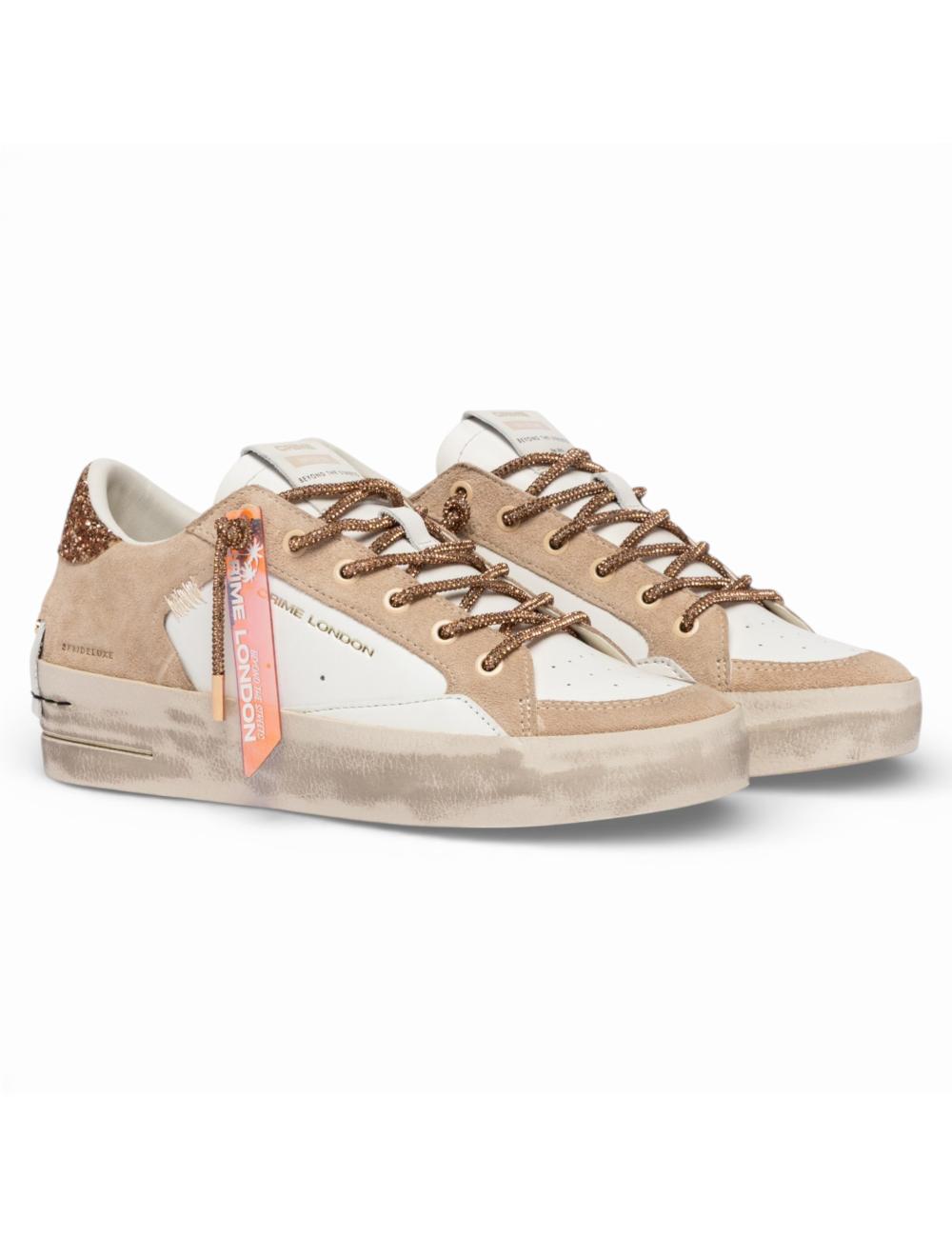 Crime London SK8 Deluxe Wedge Champagne Dust