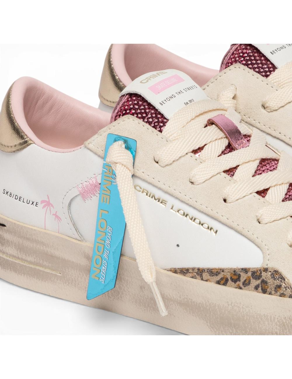 Crime London sneakers donna SK8 Deluxe Wild Berry