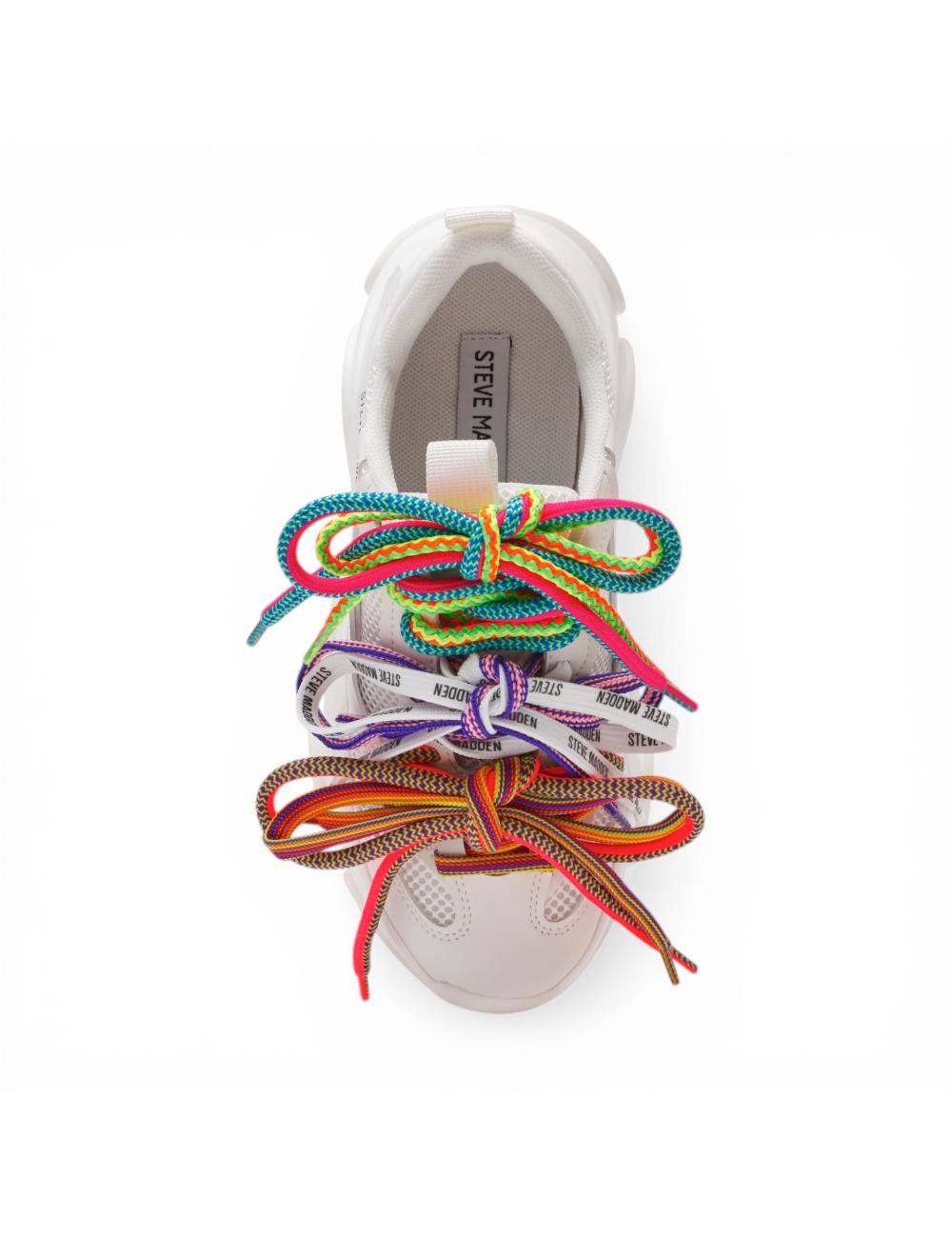 Steve Madden running sneakers Pryce white