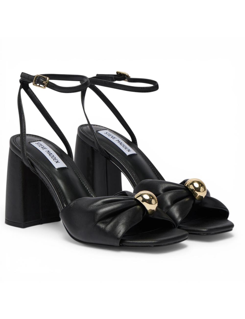 Steve Madden sandali neri con tacco Meladi