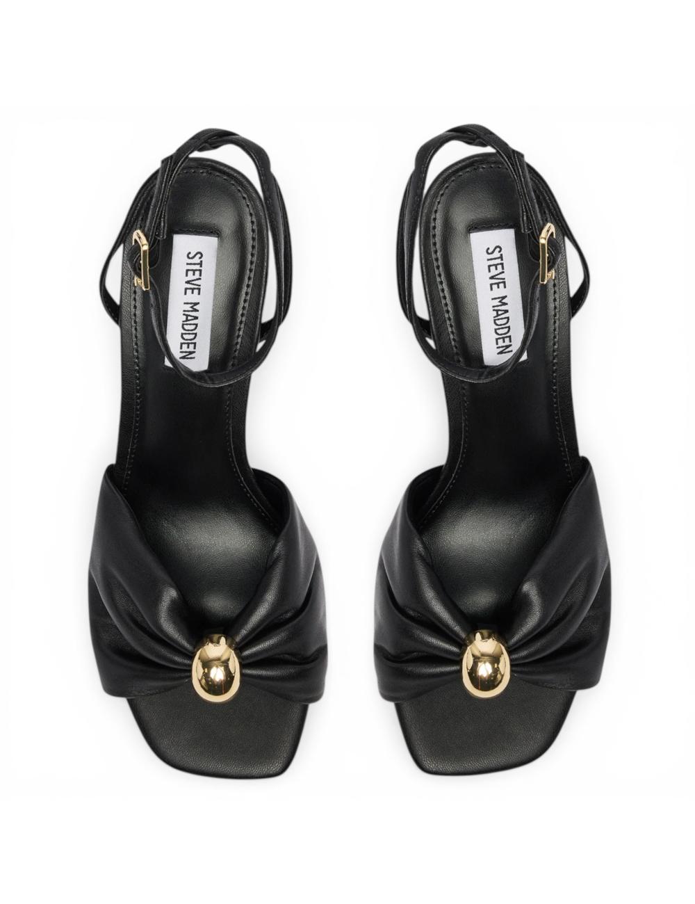 Steve Madden sandali neri con tacco Meladi