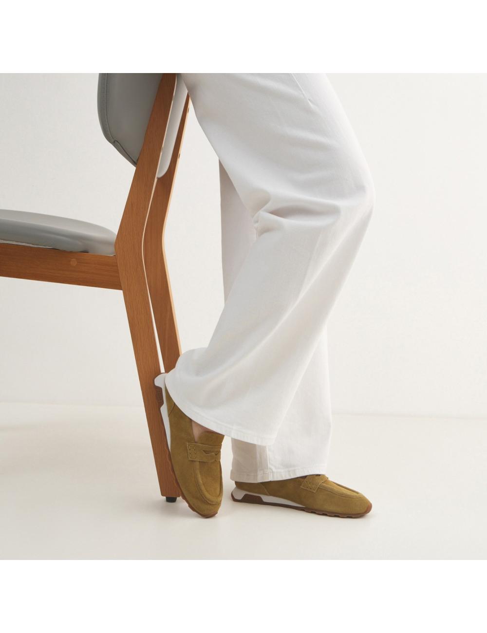 Ash mocassini donna camoscio beige Kriss