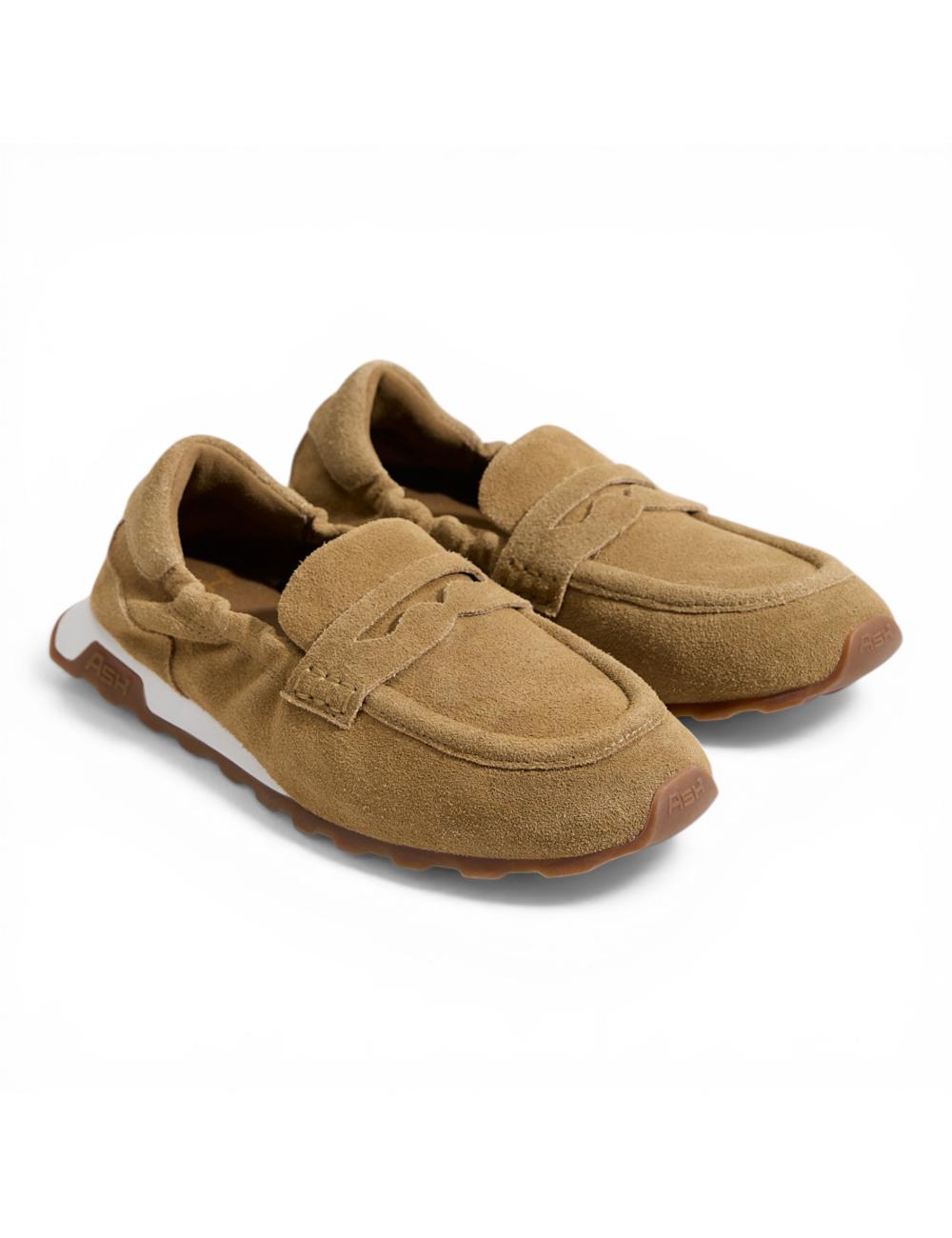 Ash mocassini donna camoscio beige Kriss