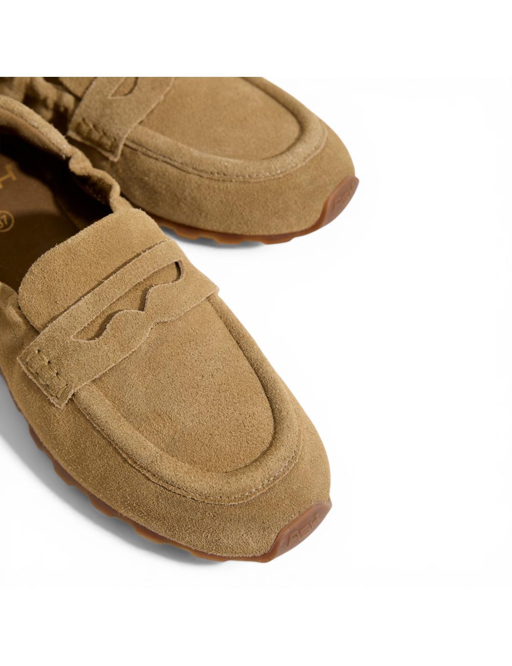 Ash mocassini donna camoscio beige Kriss