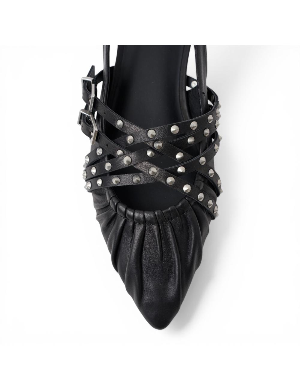 Ash slingback black Bianca