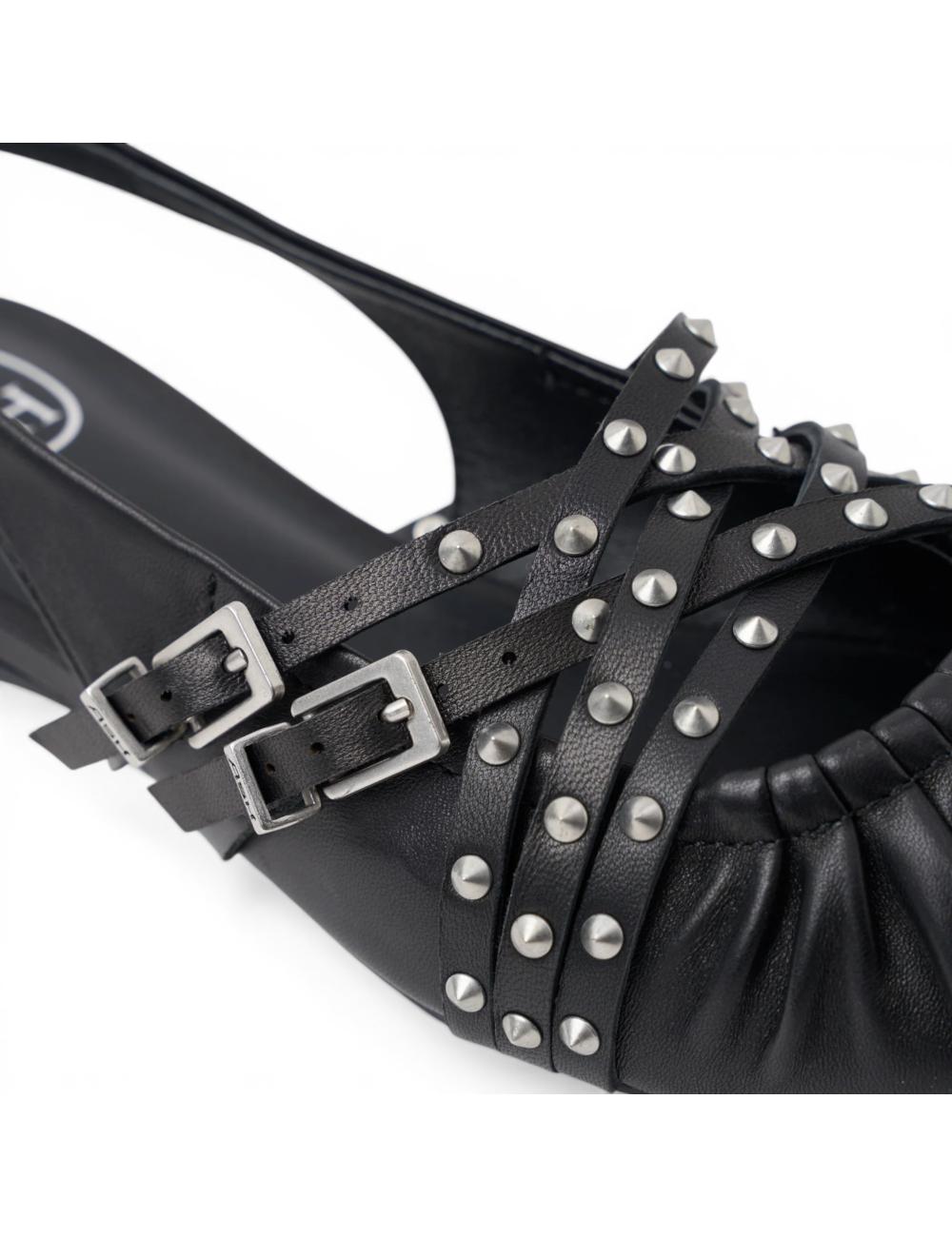 Ash slingback black Bianca