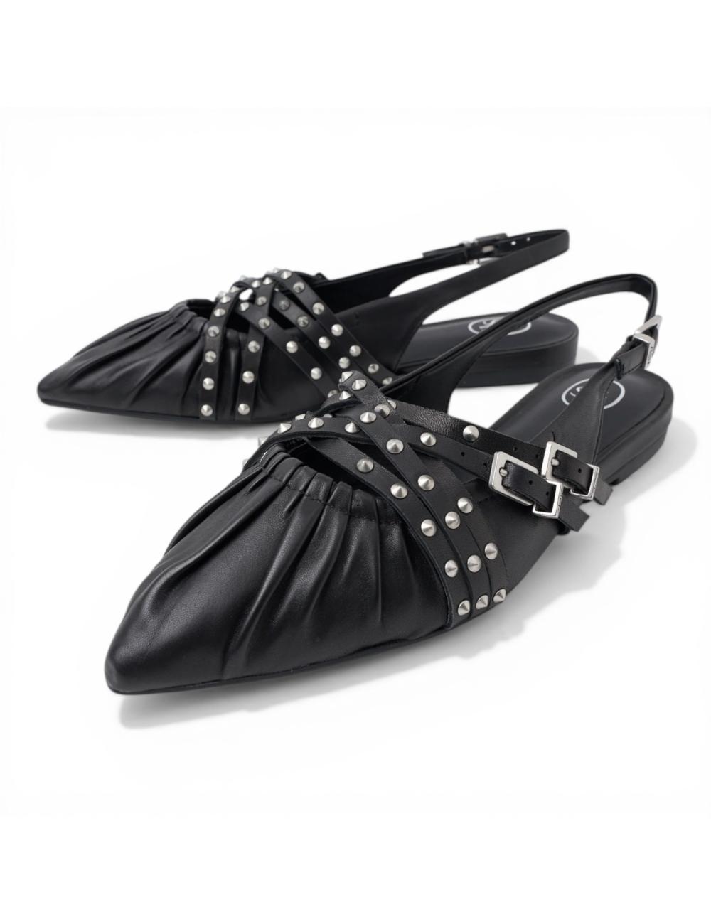 Ash slingback black Bianca