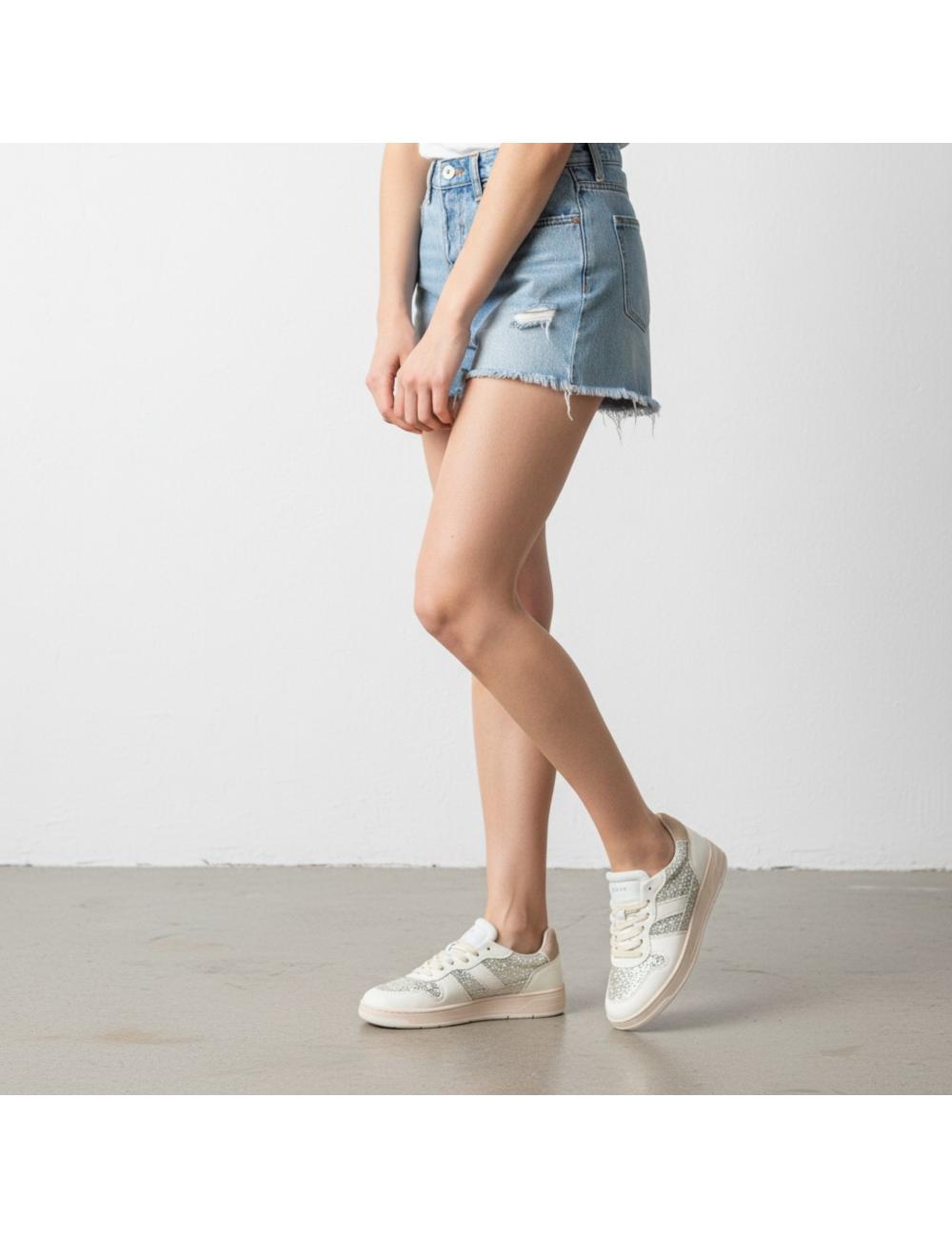 Date sneakers Court 2.0 Glitter Platinum