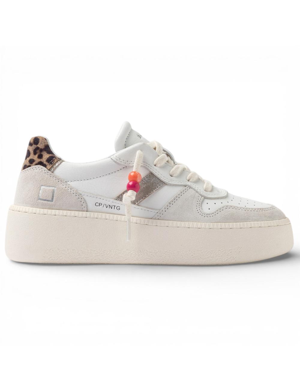 Date sneakers para alta donna Court bianche