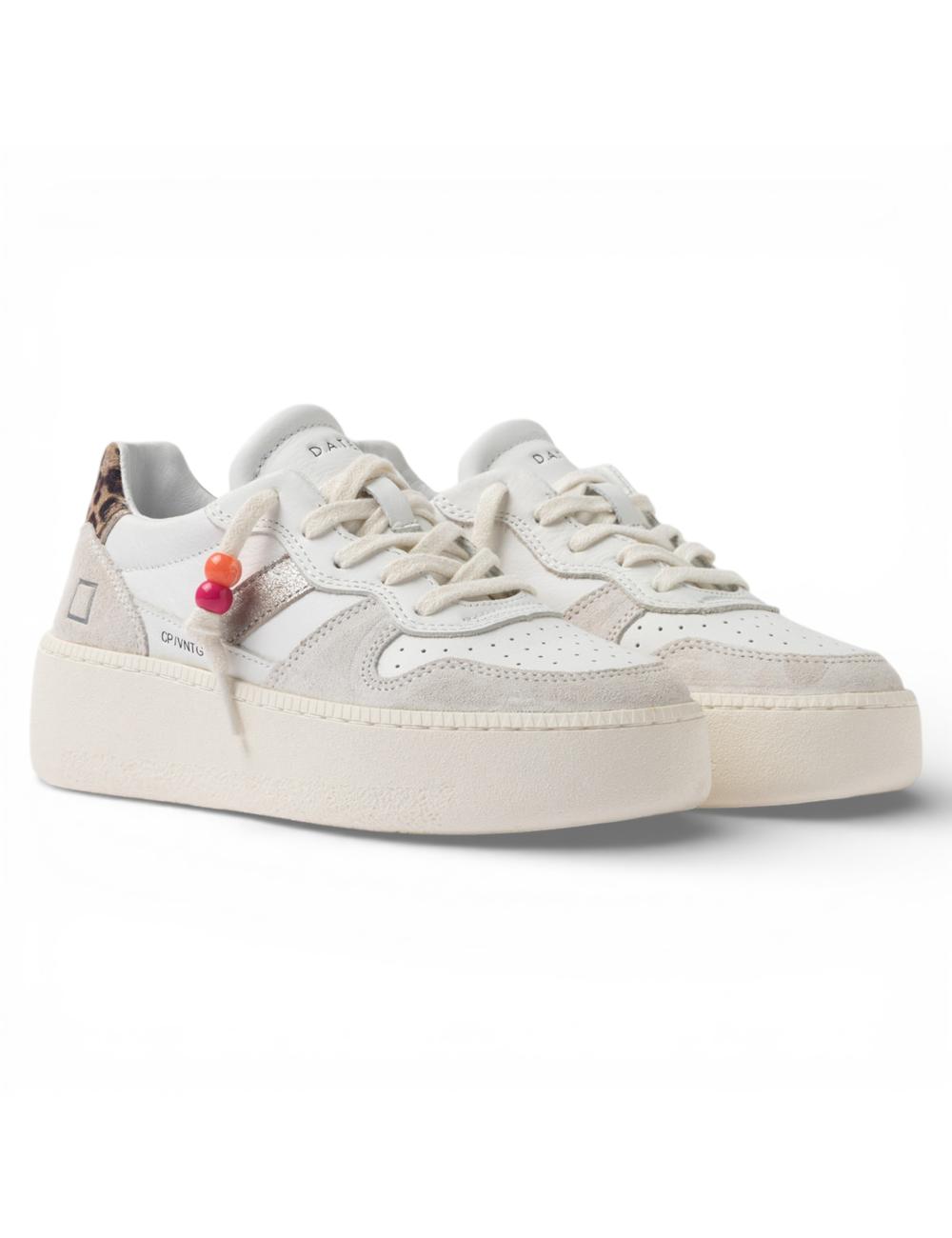 Date sneakers para alta donna Court bianche