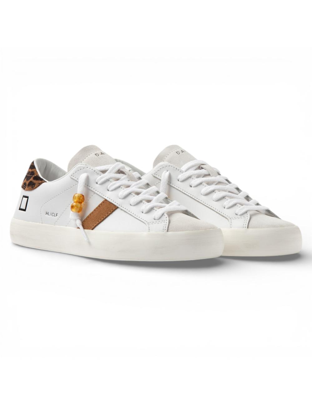 Date sneakers Hill Low Calf White-Leopard