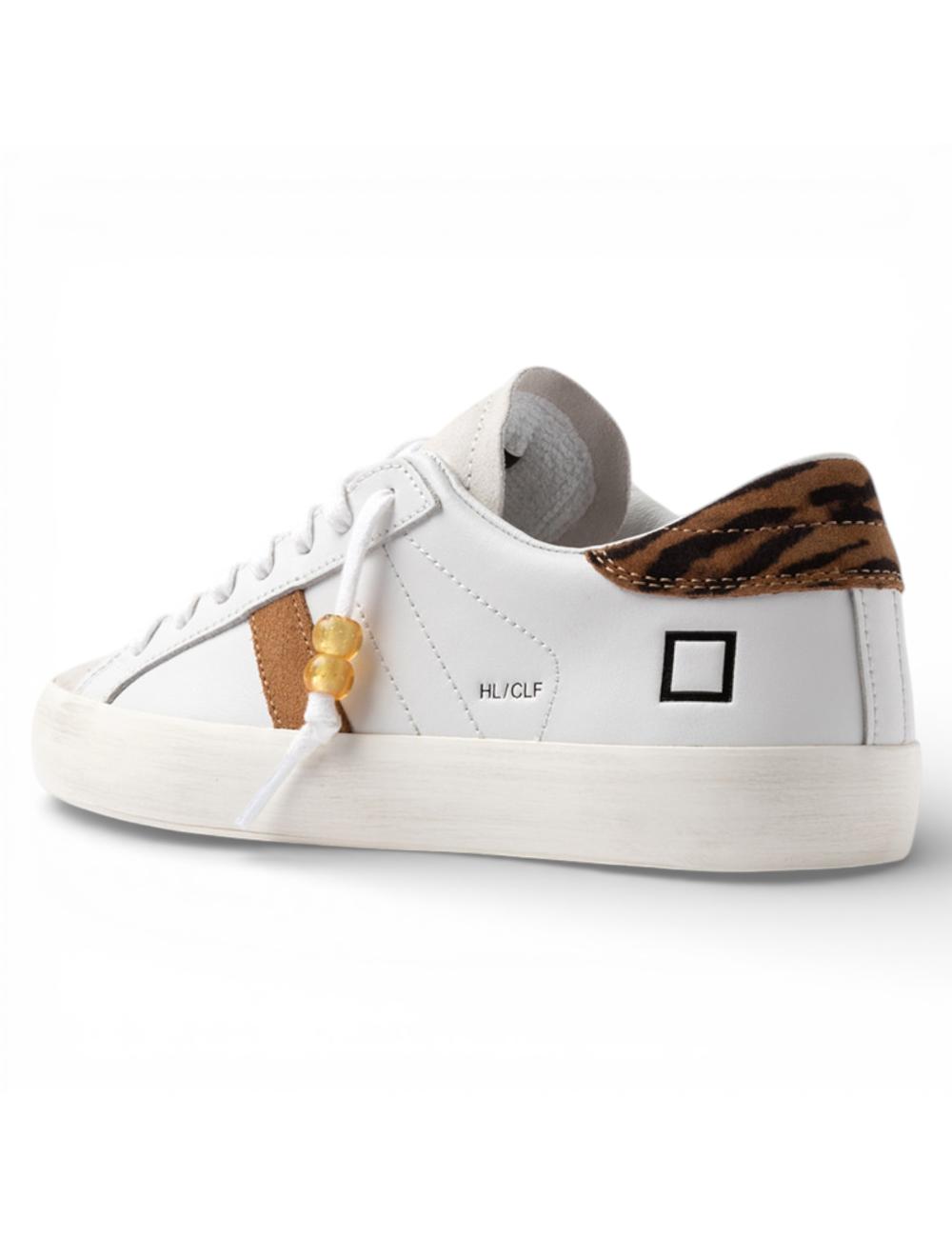 Date sneakers Hill Low Calf White-Leopard