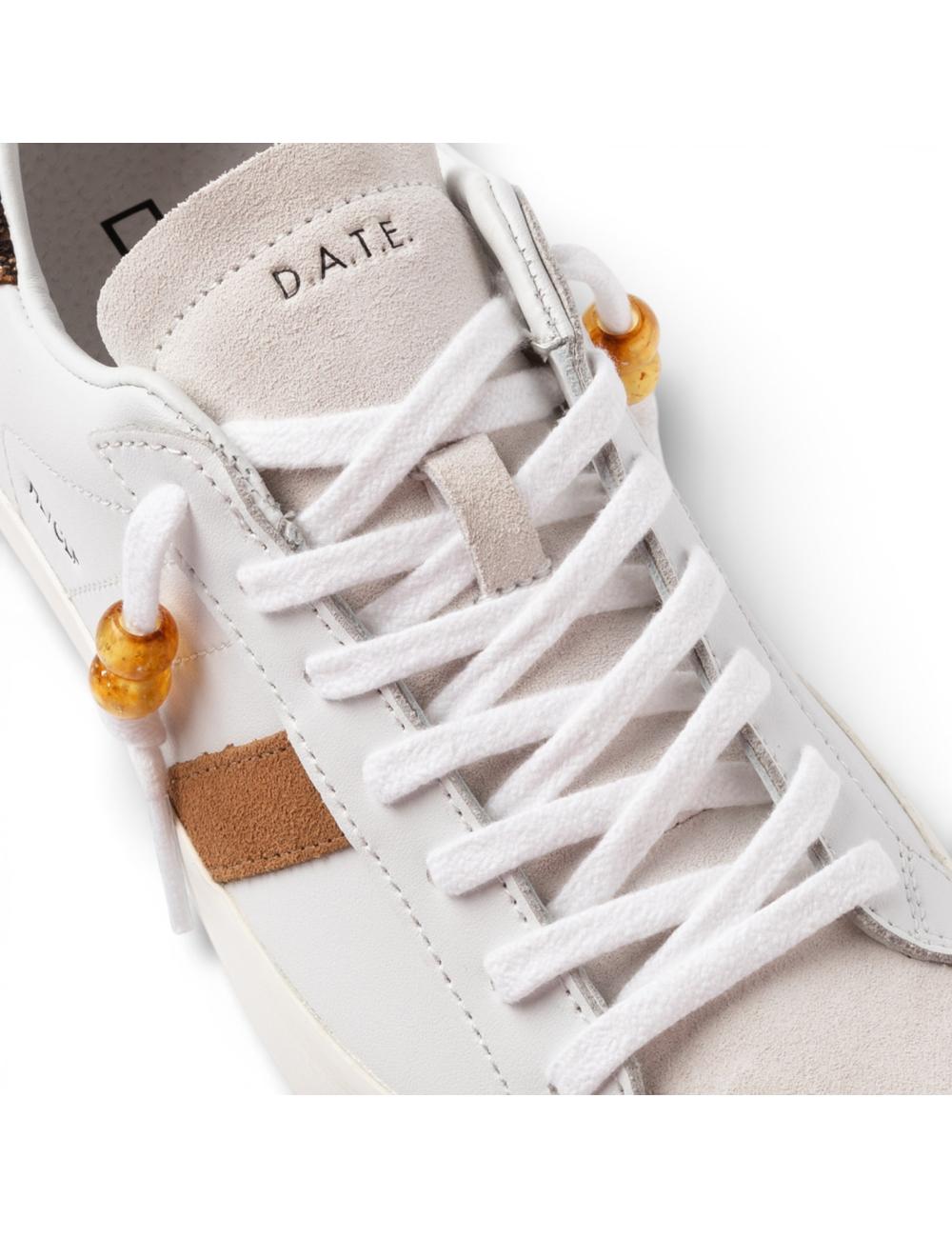 Date sneakers basse donna Hill Low bianco animalier