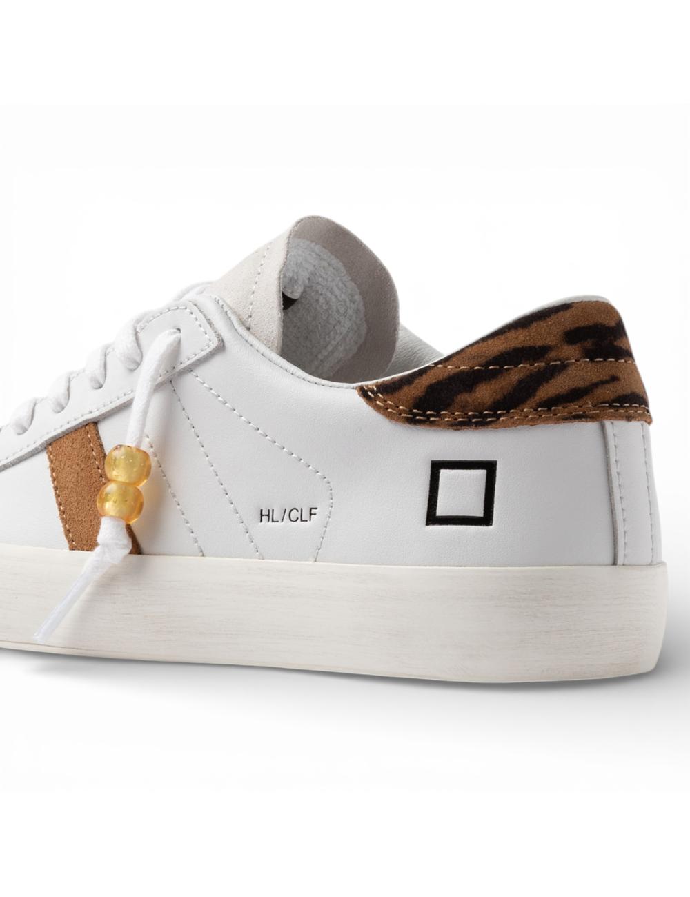 Date sneakers Hill Low Calf White-Leopard
