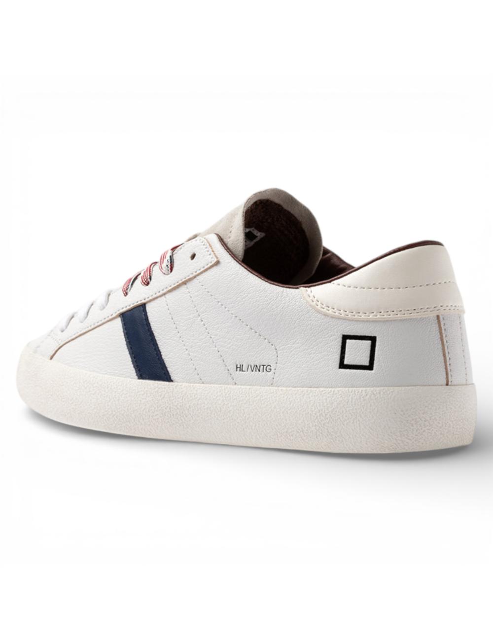 Date sneakers uomo basse Hill Low bianco blu