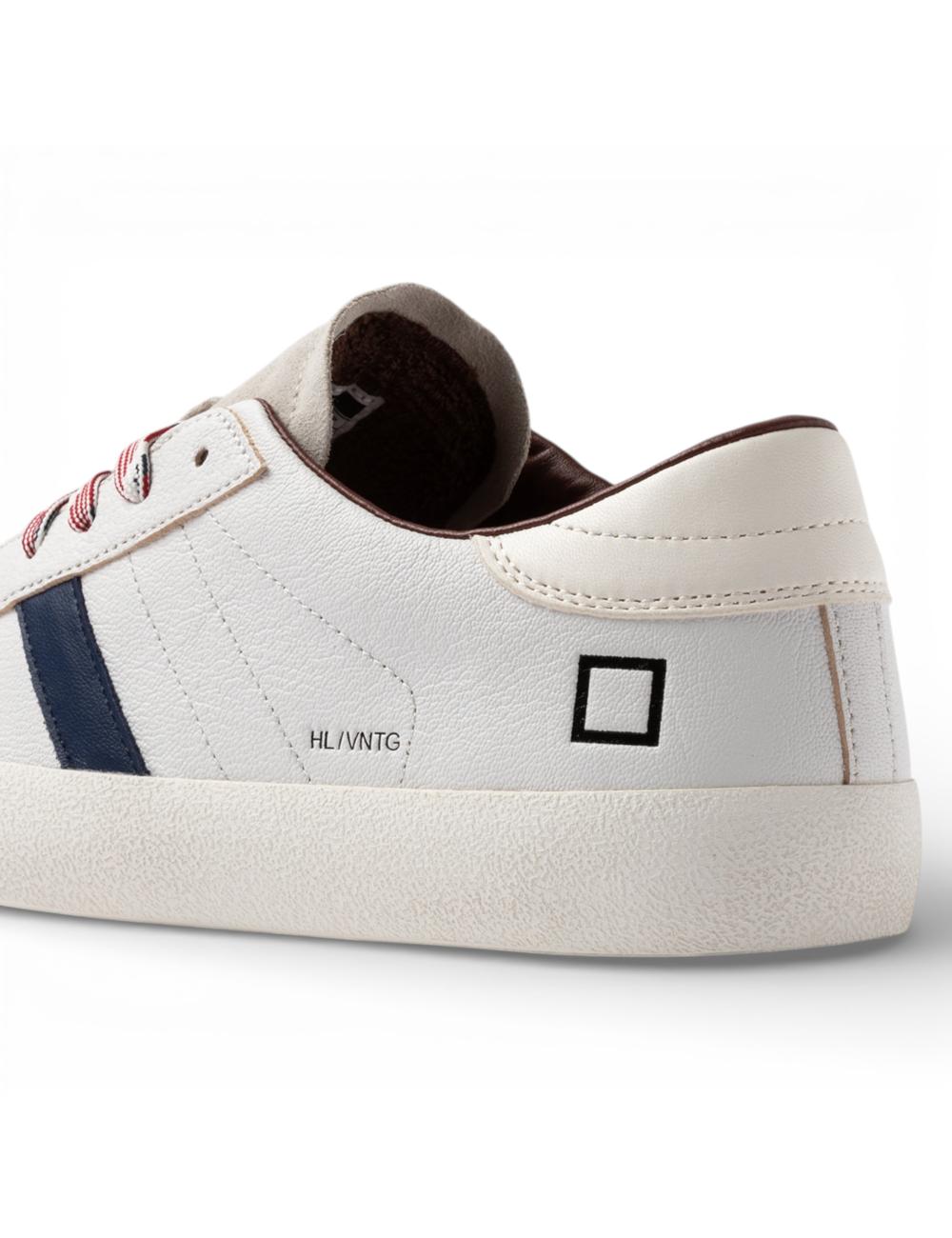 Date sneakers uomo basse Hill Low bianco blu