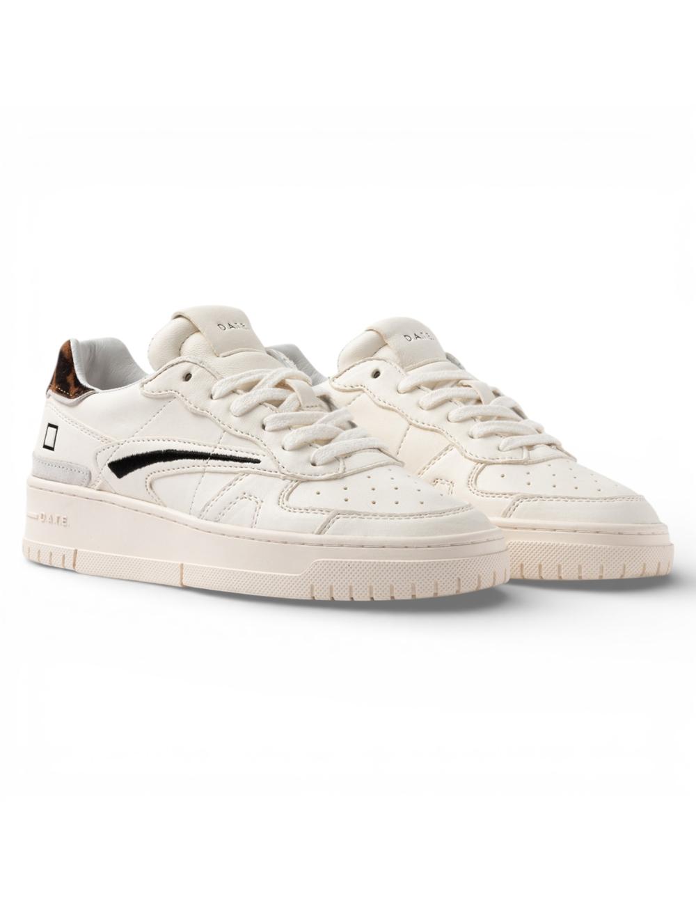 Date sneakers donna Torneo bianco animalier